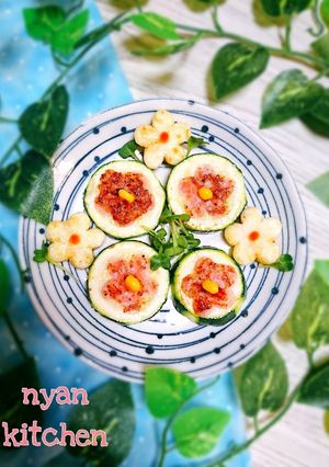 ズッキーニのマヨベーコン詰め♡お弁当-レシピのメイン写真