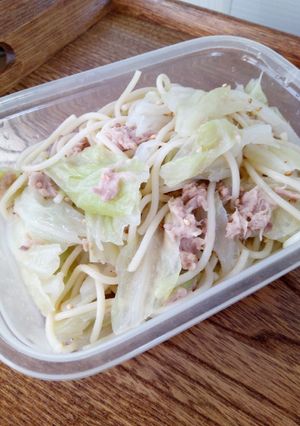 ダイエット中のお弁当☆無限キャベツパスタ-レシピのメイン写真