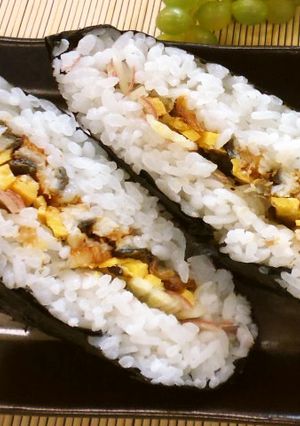 うなたまおにぎらず（腎臓病食）-レシピのメイン写真
