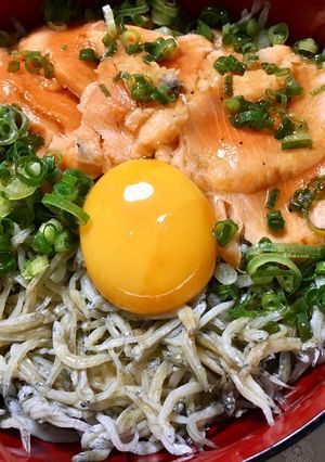 しらすたたきサーモン丼 皇醤がけ-レシピのメイン写真