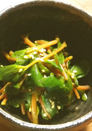 SDGs　スベリヒユのナムル-レシピのメイン写真