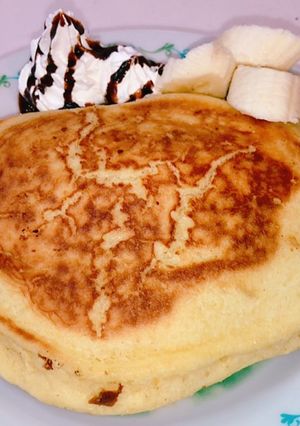 カリカリふわふわ分厚いパンケーキ！-レシピのメイン写真