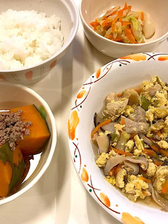 玉子とじ (鶏)【病院食】-レシピのメイン写真