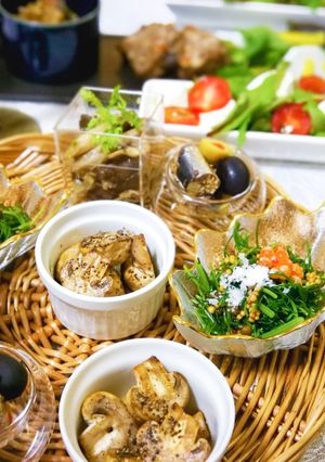 【レンジ調理】きのこの白ワイン蒸し-レシピのメイン写真