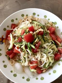 簡単☆さっぱりトマトサラダうどん-レシピのメイン写真