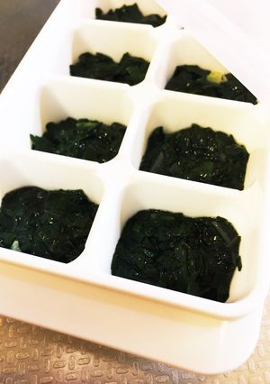 金時草の下ごしらえ〜離乳食中期〜-レシピのメイン写真