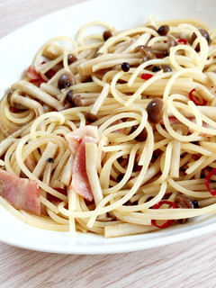 しめじとベーコンの和風パスタ-レシピのメイン写真