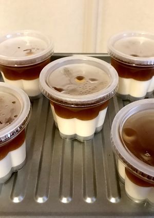 ほうじ茶と豆乳の二層ゼリー-レシピのメイン写真
