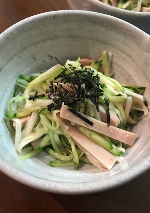 魚肉ソーセージ入り長芋のわさび和え-レシピのメイン写真