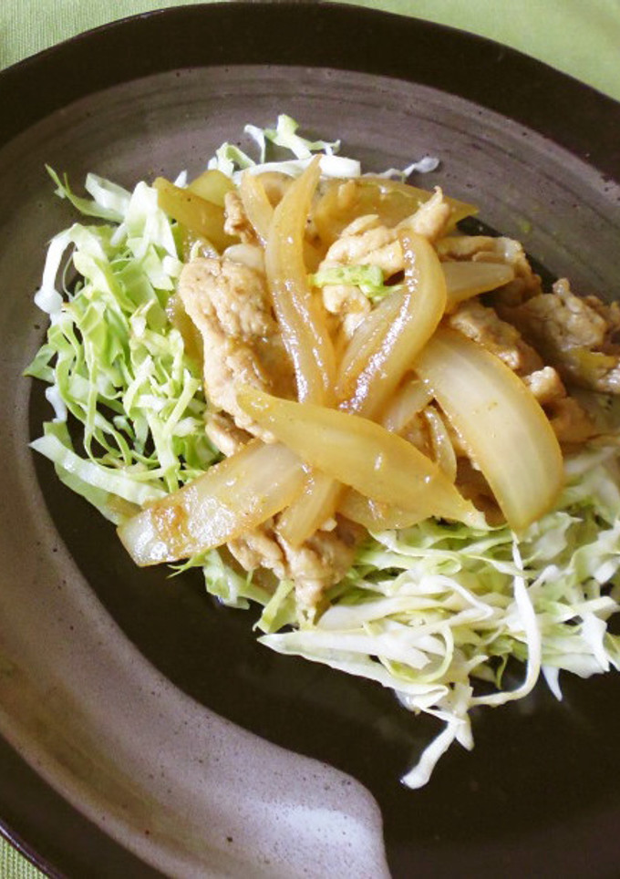 カレーしょうが焼き（腎臓病食）-レシピのメイン写真