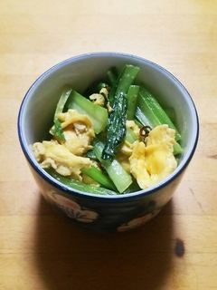 小松菜のふわふわ卵炒め-レシピのメイン写真