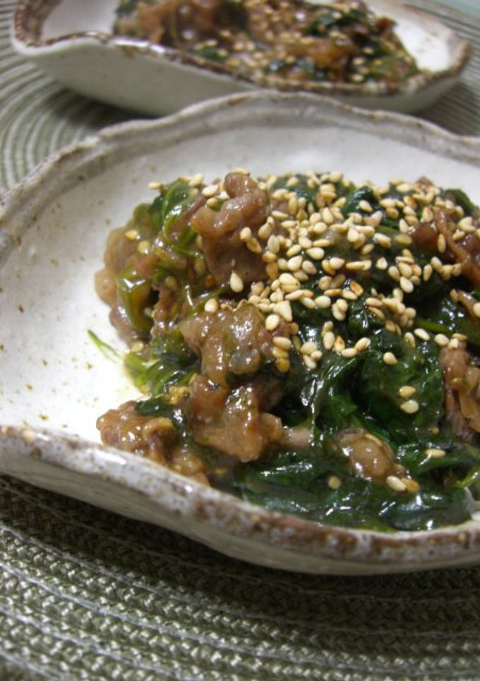 ☆ほうれん草と牛肉の中華風炒め☆-レシピのメイン写真