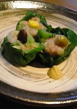 青梗菜でシュウマイ-レシピのメイン写真