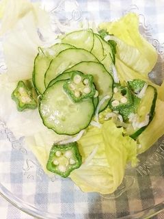 簡単⭐しらすとオクラのさっぱりサラダ-レシピのメイン写真