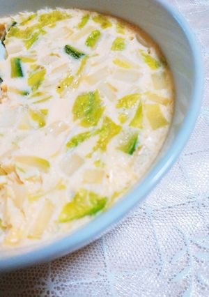 そうめん入りズッキーニと白菜の茶碗蒸し-レシピのメイン写真