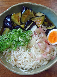 茄子の揚げ浸しそうめん-レシピのメイン写真