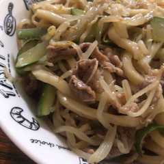 きゅうり消費に！こってり激ウマ焼うどん-レシピのメイン写真