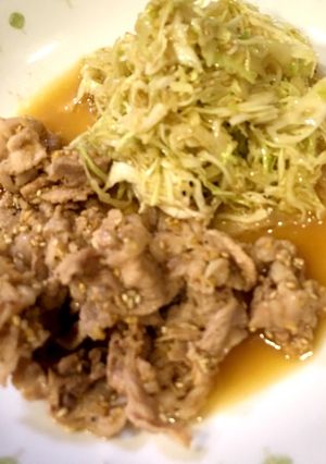 豚肉とキャベツのゴマだれあえ-レシピのメイン写真