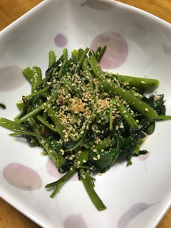 空芯菜のごま油炒め-レシピのメイン写真