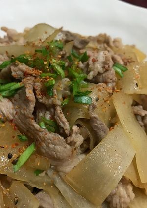 大根の丼タレ炒め-レシピのメイン写真
