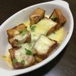 厚揚げのにんにく味噌マヨチーズ