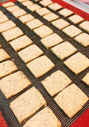 フープロで簡単！黒ごまチーズクッキー-レシピのメイン写真