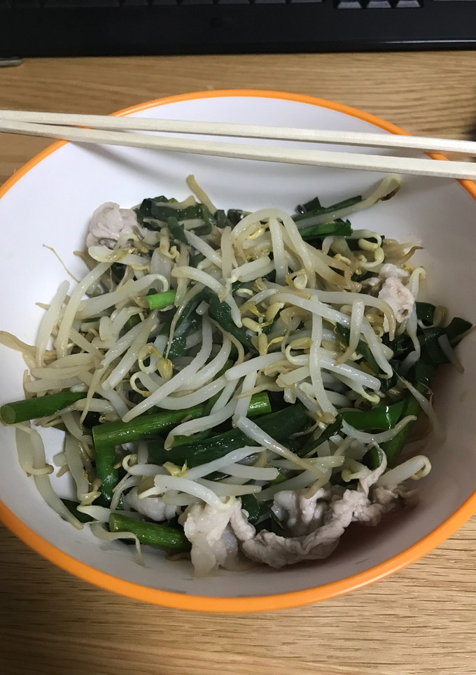 【新生活】超簡単もやし多めの野菜炒め-レシピのメイン写真