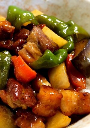 豚バラ野菜丼-レシピのメイン写真