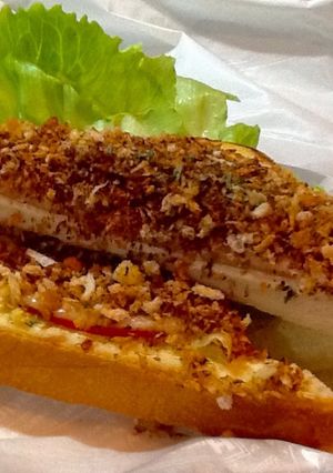 揚げないハムチーズフライ擬のせ➕トースト-レシピのメイン写真