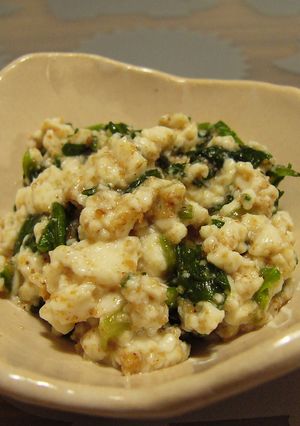 シンプルでヘルシー！菊菜の白和え-レシピのメイン写真