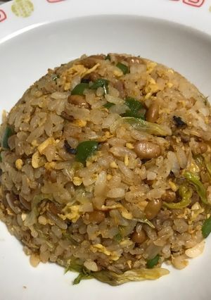 残り物で!納豆キムチ炒飯-レシピのメイン写真