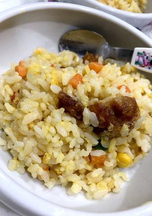 子供ランチに！冷凍唐揚げのチャーハン-レシピのメイン写真