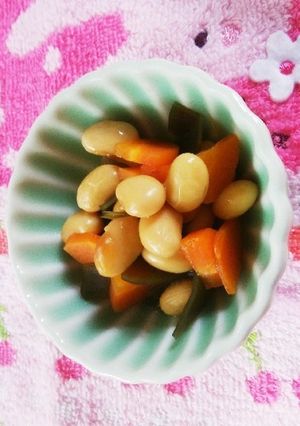 常備菜に!やさしい甘さの大豆の煮物-レシピのメイン写真