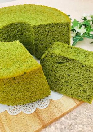 *ふんわり!抹茶シフォンケーキ*-レシピのメイン写真