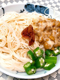 ねばねばぶっかけそうめん-レシピのメイン写真