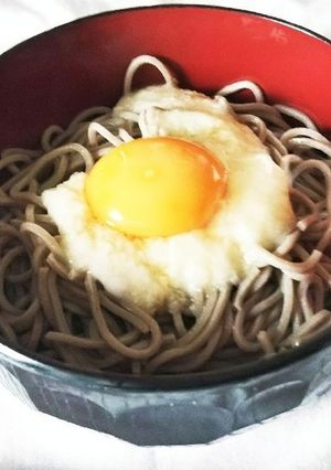 月見とろろそば♪-レシピのメイン写真