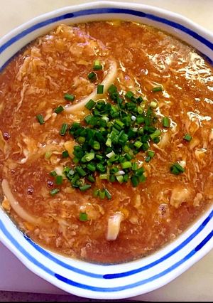 掻きたま餡掛けうどん-レシピのメイン写真