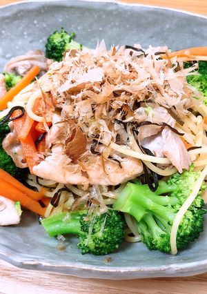 豚肉と塩昆布のパスタ-レシピのメイン写真