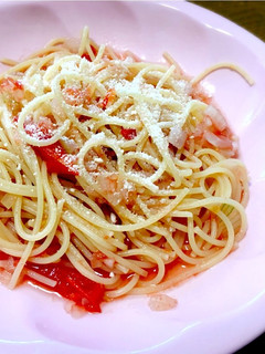 簡単!冷製トマトパスタ-レシピのメイン写真