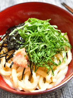 すぐできる!とっても簡単明太子うどん-レシピのメイン写真