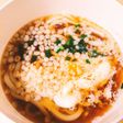 レンジで1発!半熟たまご入りうどん☆