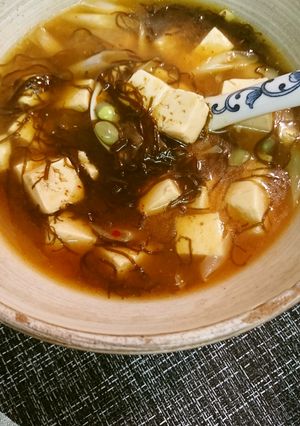 豆腐・もずくキムチスープ-レシピのメイン写真