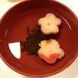 すまし汁(花麸ホウレン草)【病院食】