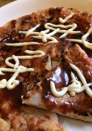 玉ねぎで簡単お好み焼き-レシピのメイン写真