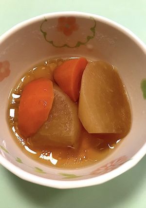 大根人参の炒め煮【病院食】-レシピのメイン写真