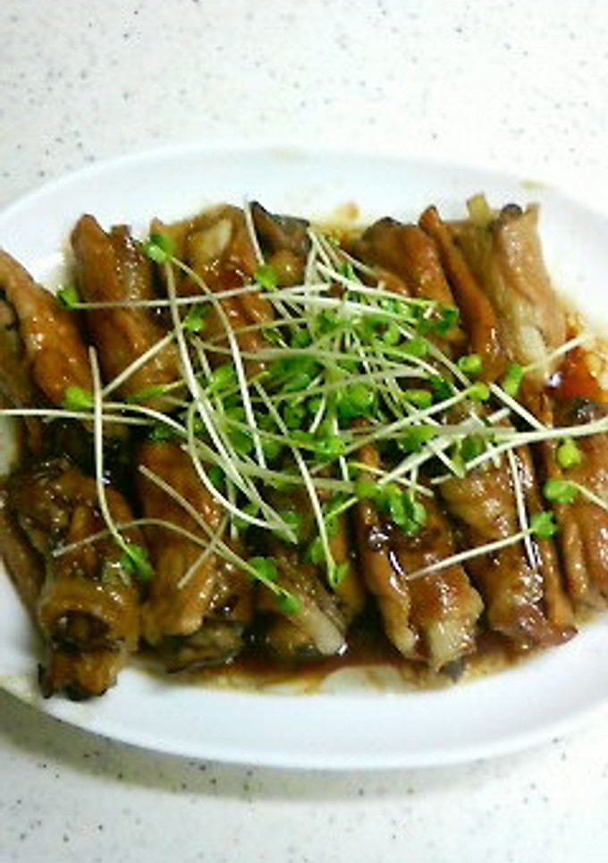 豚肉のまいたけ＆ネギ巻き照り焼き。-レシピのメイン写真