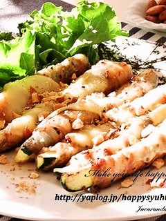 ズッキーニの肉巻き☆チーズ・アーモンド-レシピのメイン写真