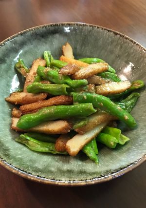 さつま揚げとししとうの胡麻味噌和え-レシピのメイン写真