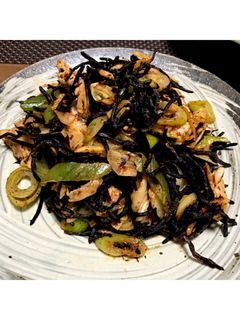 ひじきと豚肉のキムチ炒め-レシピのメイン写真