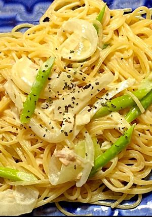 アスパラのツナクリームパスタ-レシピのメイン写真